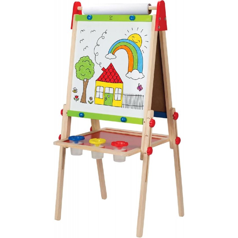 Hape All-in-One Πίνακας Καλλιτεχνίας με ρολό χαρτιού και αξεσουάρ (E2016)