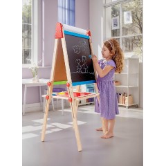 Hape All-in-One Πίνακας Καλλιτεχνίας με ρολό χαρτιού και αξεσουάρ (E2016)