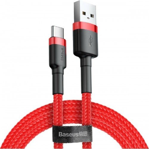 Baseus Cafule Braided USB 2.0 Cable USB-C male - USB-A male Κόκκινο 0.5m (CATKLF-A09) Baseus Cafule Braided USB 2.0 Cable USB-C male - USB-A male Κόκκινο 0.5m (CATKLF-A09)