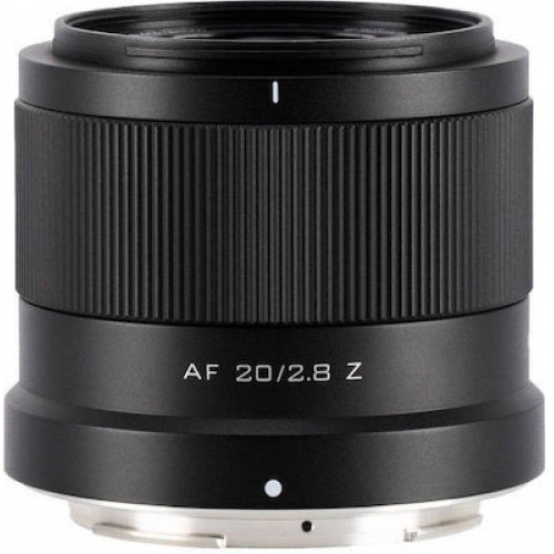 Viltrox Full Frame Φωτογραφικός Φακός AF 20mm f/2.8 Z Wide Angle για Nikon Z Mount (56A410043YN2) Black