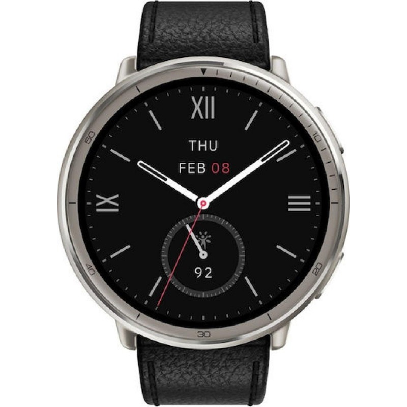 Amazfit Active 2 Smartwatch NFC 44mm (W2433EU1N) Black Leather Premium Version