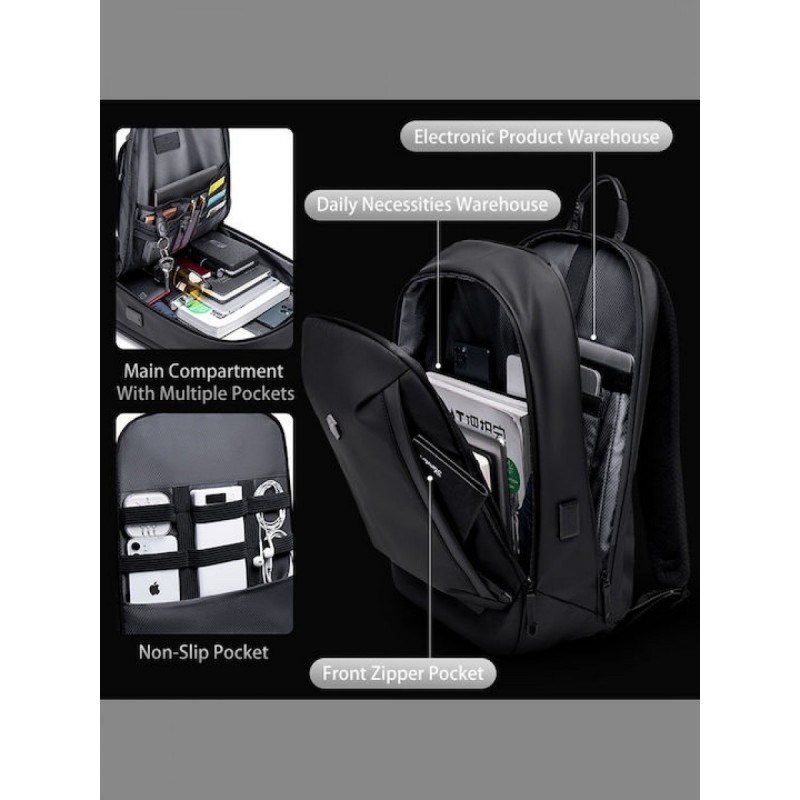 Arctic Hunter B00443 Αδιάβροχη Τσάντα Πλάτης για Laptop 15.6