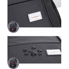 ARCTIC HUNTER τσάντα πλάτης 20005-BK με θήκη laptop, μαύρη