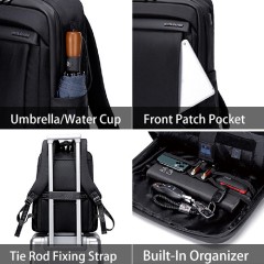 Arctic Hunter (B00478-BK) Μαύρη Αδιάβροχη Τσάντα Πλάτης για Laptop 15.6