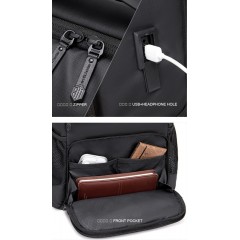 Arctic Hunter (B00532-BK) Αδιάβροχη Τσάντα Πλάτης για Laptop 15.6
