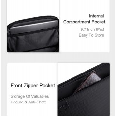 ARCTIC HUNTER τσάντα Crossbody Y00561 με θήκη tablet, 4L, μαύρη