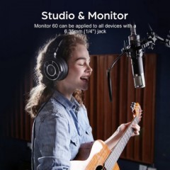 OneOdio Monitor 60 Ενσύρματα Over-Ear Ακουστικά (OA-MONITOR60) Μαύρα OneOdio Monitor 60 Ενσύρματα Over-Ear Ακουστικά (OA-MONITOR60) Μαύρα