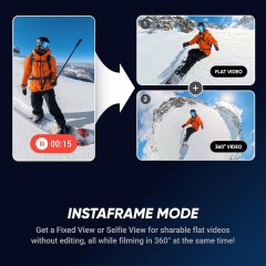 Insta360 X5 8K 360 Action Cam Black