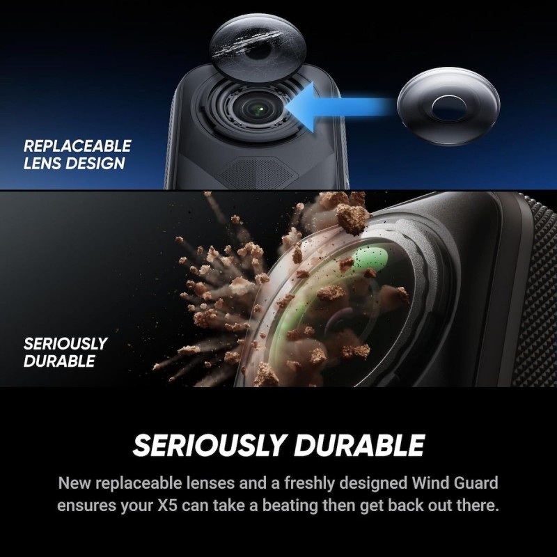 Insta360 X5 8K 360 Action Cam Black