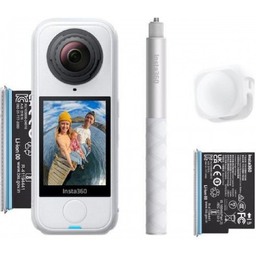Insta360 X4 Air Action Camera 8K Λήψης 360° Υποβρύχια Starter Bundle με Οθόνη Αφής 2.5