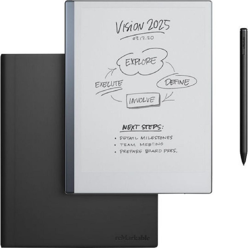 ReMarkable 2 10.3” Paper Tablet με Marker Plus και Δερμάτινη Premium Θήκη - Μαύρο