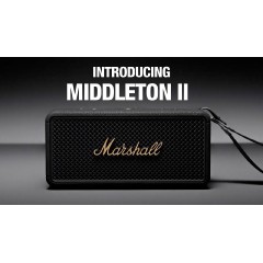 Marshall Middleton II Αδιάβροχο Ηχείο Bluetooth Black and Brass