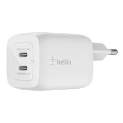 Belkin Boost Charge Pro Διπλός φορτιστής τοίχου USB-C GaN με PPS 65W (WCH013vfWH) White Belkin Boost Charge Pro Διπλός φορτιστής τοίχου USB-C GaN με PPS 65W (WCH013vfWH) White