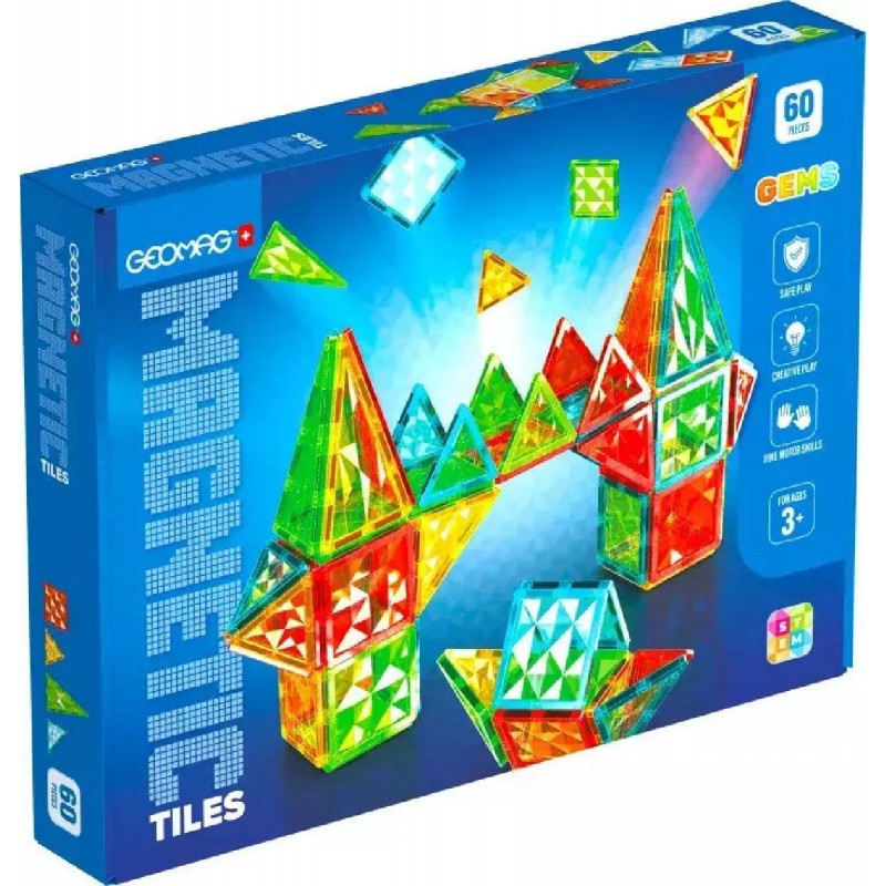 Geomag Μαγνητικό Παιχνίδι Κατασκευών για Παιδιά 3+ Ετών 60τμχ (PF.224.103.00)
