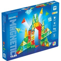 Geomag Μαγνητικό Παιχνίδι Κατασκευών Magnetic Tiles Gems για Παιδιά 3+ Ετών 100τμχ (PF.224.104.00)