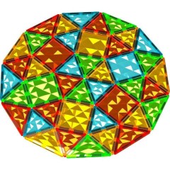 Geomag Μαγνητικό Παιχνίδι Κατασκευών Magnetic Tiles Gems για Παιδιά 3+ Ετών 100τμχ (PF.224.104.00)