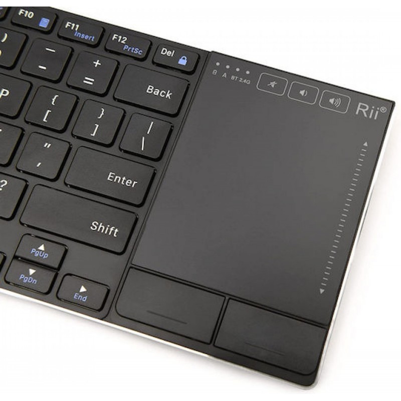 Riitek Wireless Keyboard with Touchpad (RT-K22S) Black US