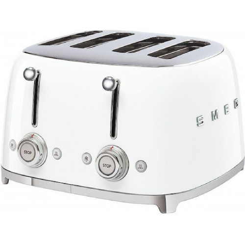 Smeg Φρυγανιέρα 4 Θέσεων 2000W (TSF03WHEU) Λευκή