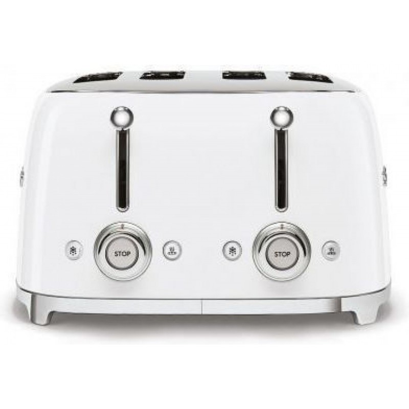 Smeg Φρυγανιέρα 4 Θέσεων 2000W (TSF03WHEU) Λευκή