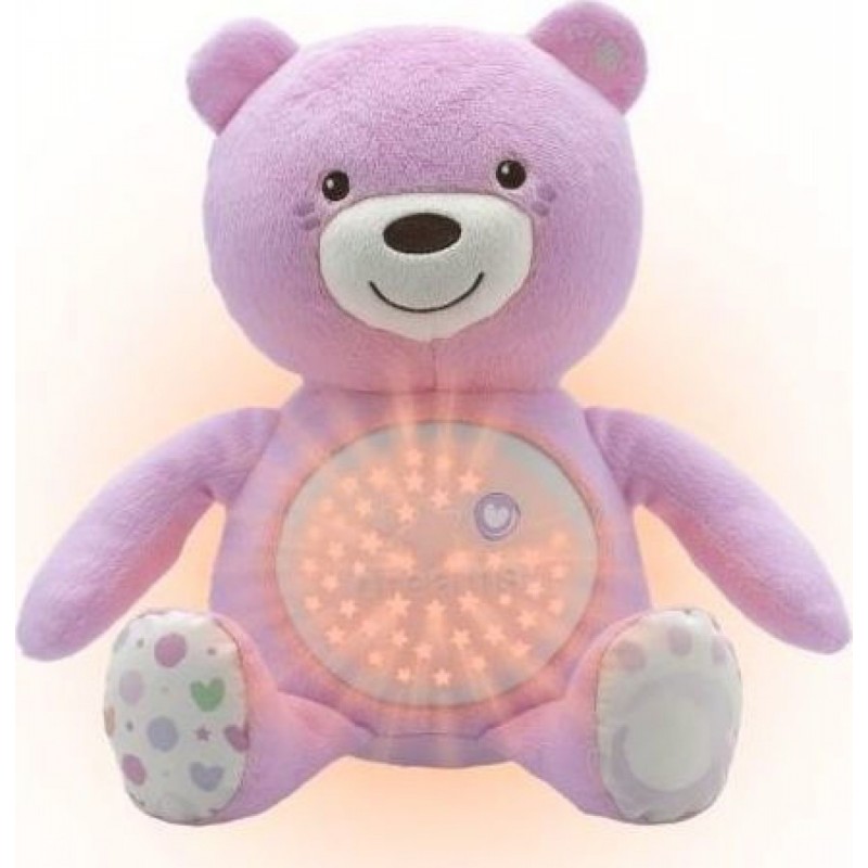 Chicco Βρεφικό Αρκουδάκι με Προβολέα Baby Bear Ροζ Για 0+ (Y02-08015-10)