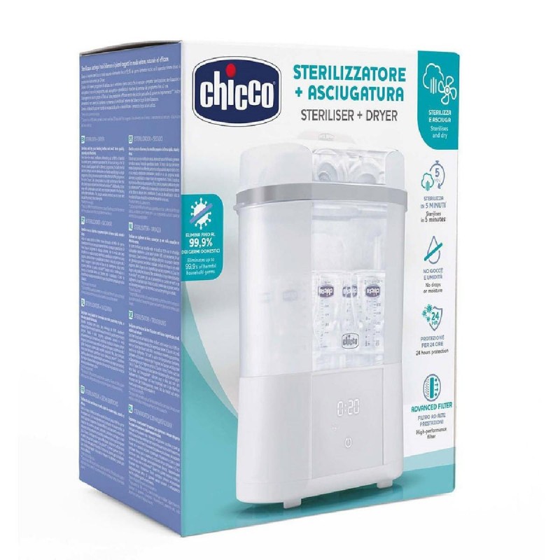 Chicco Ψηφιακός Αποστειρωτής Και Στεγνωτήρας Με Φίλτρο D10-07392-10