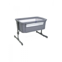 Chicco Λίκνο Next2Me Essential με Στρώμα, Πλαϊνό Άνοιγμα και Ρόδες Stone Re Lux (87042-67)