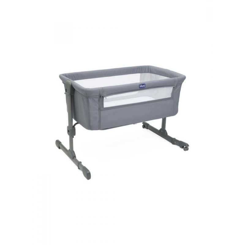 Chicco Λίκνο Next2Me Essential με Στρώμα, Πλαϊνό Άνοιγμα και Ρόδες Stone Re Lux (87042-67)