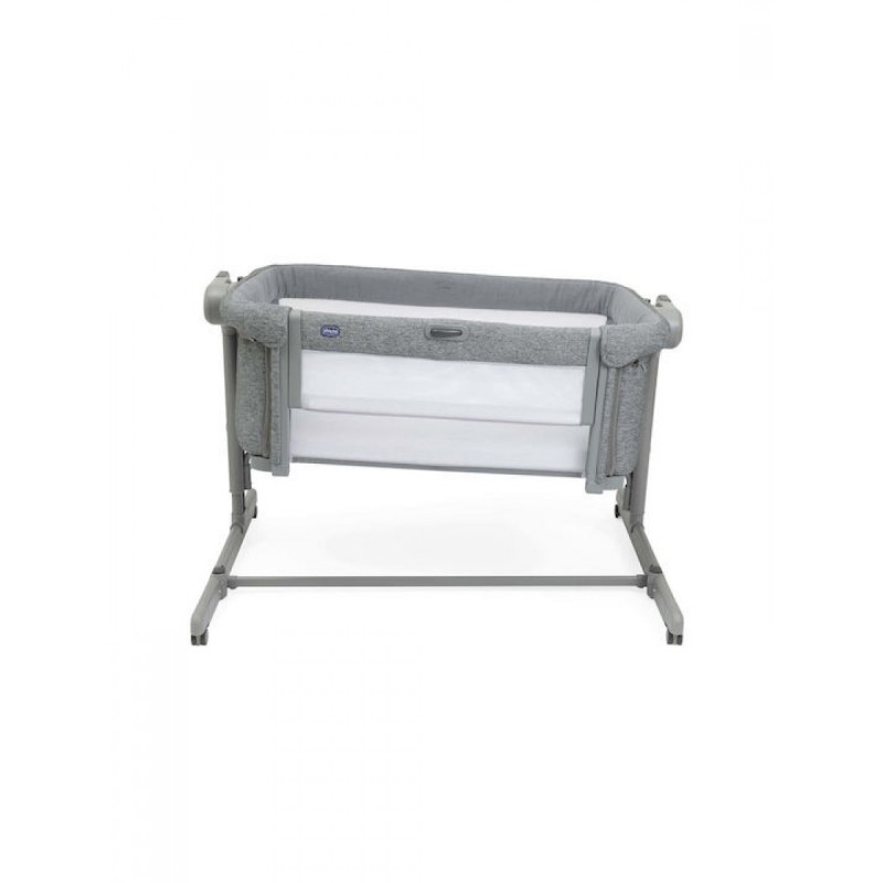 Chicco Λίκνο Next2Me Magic Evo με Στρώμα, Πλαϊνό Άνοιγμα και Ρόδες 40 Dark Grey