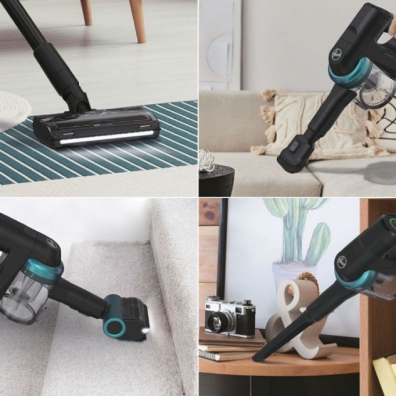 Hoover H-Free HF410P 011 Επαναφορτιζόμενη Σκούπα 2 σε 1 Stick & Χειρός 25.2V Μαύρη