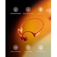 Shokz S820 Ακουστικά OpenRun Pro 2 Πορτοκαλί