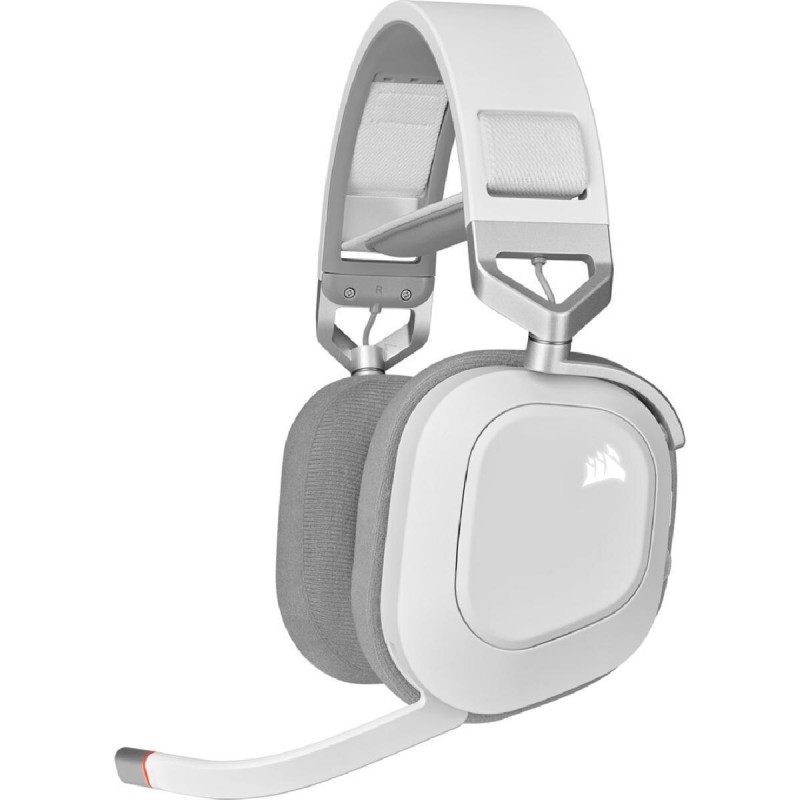 Corsair HS80 RGB Wireless Premium Gaming Headset With Spatial Audio, White (EU) (CA-9011236-EU)