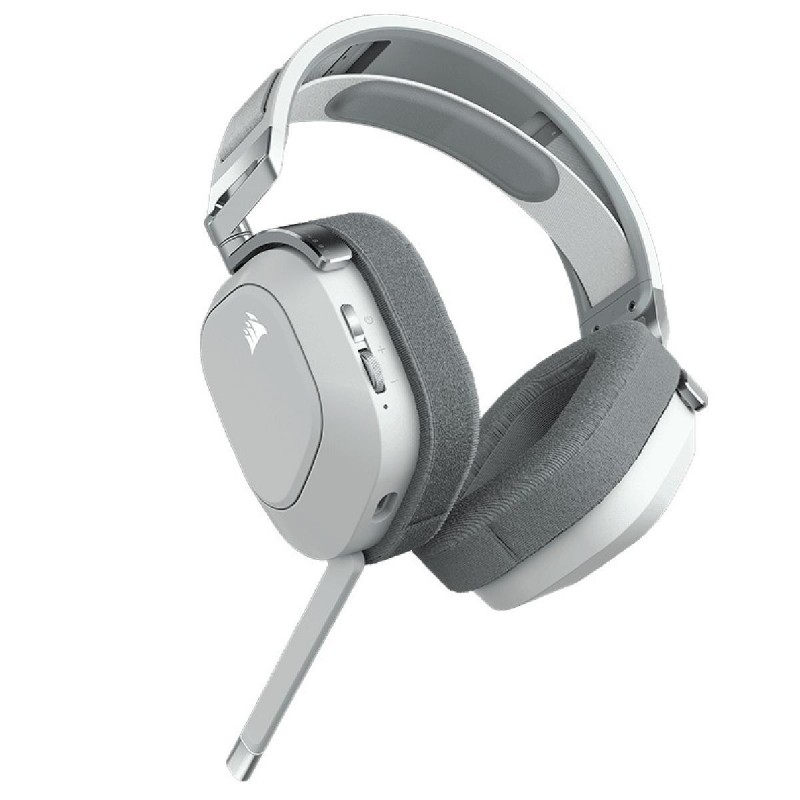 Corsair HS80 RGB Wireless Premium Gaming Headset With Spatial Audio, White (EU) (CA-9011236-EU)