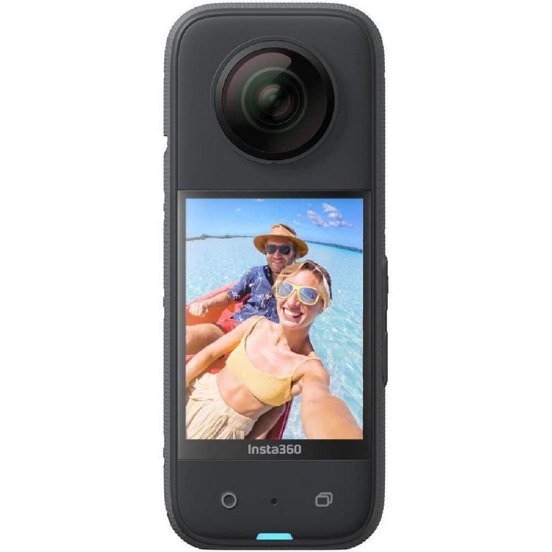 Insta360 X3 Action Camera 5K Λήψης 360° Υποβρύχια με WiFi Μαύρη με Οθόνη