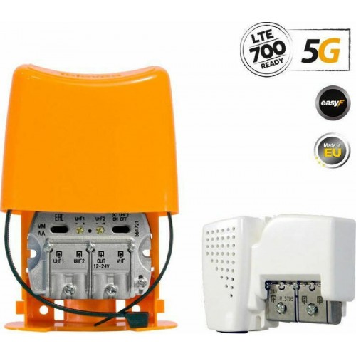 Televes 568010 NanoKom Kit Ενισχυτής Ιστού 5G LTE + PSU 24V UHF/UHF/VHF (12-11-0013)