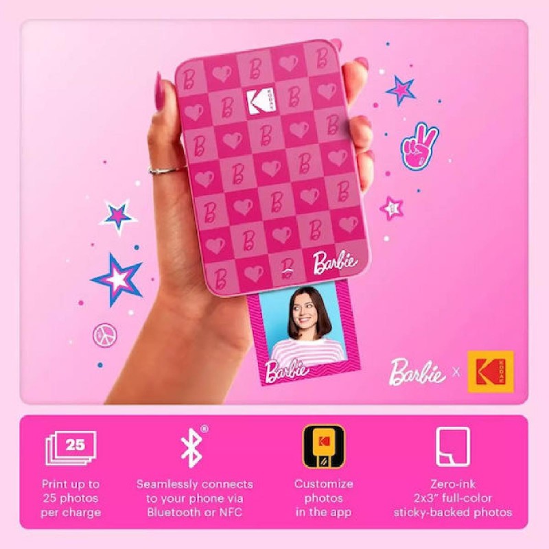 Kodak x Barbie Iconic Έγχρωμoς Εκτυπωτής Zink