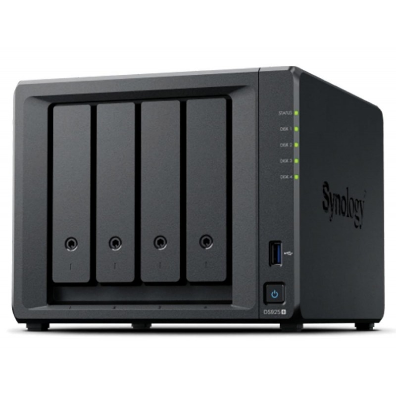 Synology DiskStation DS925+ NAS Tower με 4 θέσεις για HDD/M.2/SSD και 2 θύρες Ethernet