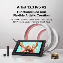 XP-PEN Artist 13.3 Pro V2 ταμπλέτα σχεδίασης με οθόνη & γραφίδα 10.95