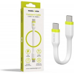 Mobile Origin USB 2.0 Cable USB-C male - USB-C 60W 1m (COMC-USBC-WHT) Λευκό