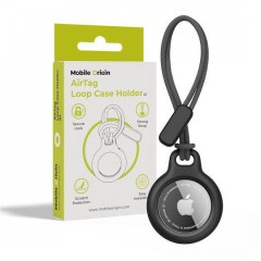 Mobile Origin Airtag Loop Case Holder A1, black - (MO-ALCH-BLK-A1)