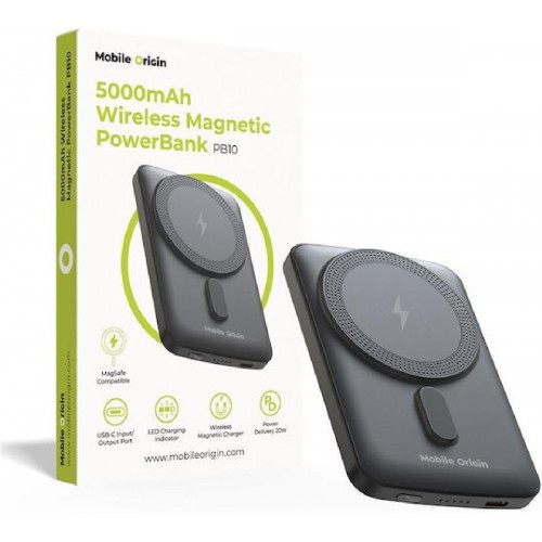Mobile Origin Wireless Magnetic PowerBank 5000mAh PB10 - (MO-WMP-PB10)