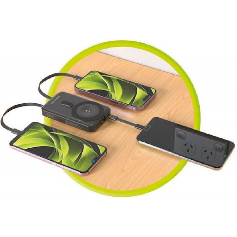 Mobile Origin MagSafe Power Bank 10000mAh 18W με Θύρα USB-C Power Delivery PB11 - Μαύρο