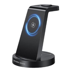 Mobile Origin Ασύρματος Φορτιστής (Qi Pad) 15W Μαύρος (PW13)