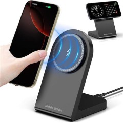 Mobile Origin PW15 Wireless Charger, MagSafe, 15W, 3A, USB-C, Black