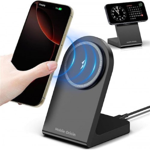 Mobile Origin PW15 Wireless Charger, MagSafe, 15W, 3A, USB-C, Black