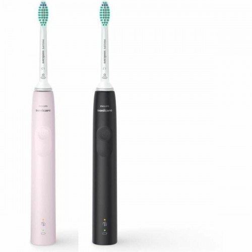 Philips Sonicare 3100 Series Ηλεκτρική Οδοντόβουρτσα με Χρονομετρητή και Αισθητήρα Πίεσης Black / Sugar Rose HX3675/15