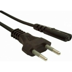 Cablexpert Power Cord EU input 2pin Plug Black (PC-184/2)