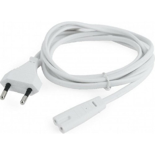 Cablexpert Power Cord EU input 2pin Plug White 1.8m (PC-184/2-W)