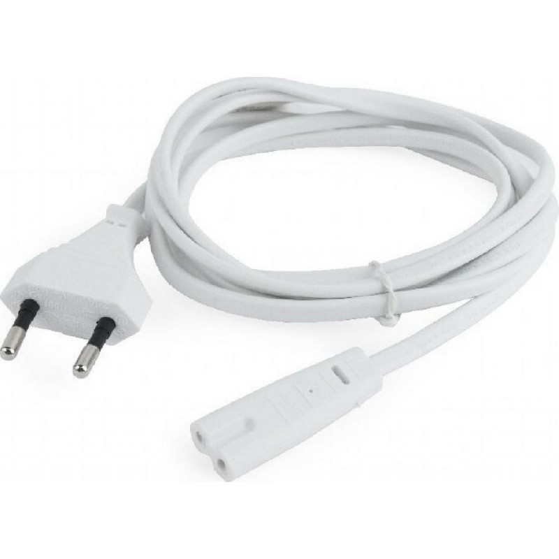 Cablexpert Power Cord EU input 2pin Plug White 1.8m (PC-184/2-W)