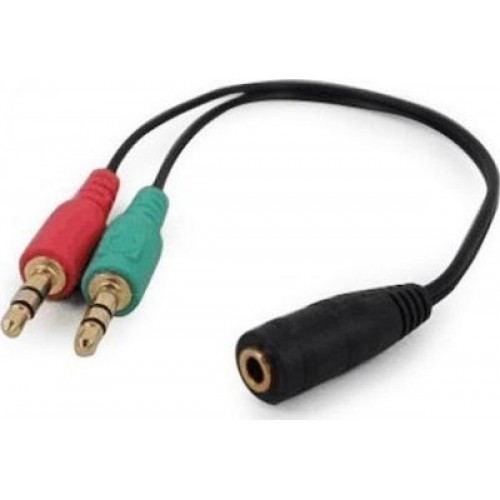 Cablexpert Μετατροπέας 3.5mm 2x male σε 3.5mm female (CCA-418M)