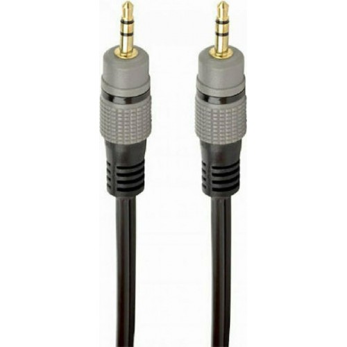 Cablexpert Καλώδιο 3.5mm male - 3.5mm male 1.5m (CCAP-3535MM-1.5M) Μαύρο